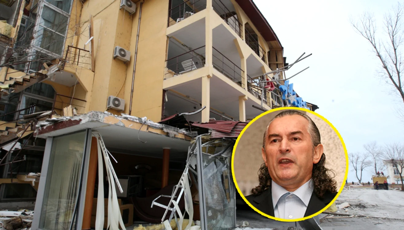 
    Miron Cozma a locuit la Hotelul "Histria" până la finalul lui 2011, când o parte din clădire a fost demolatăFoto: arhiva Click!  