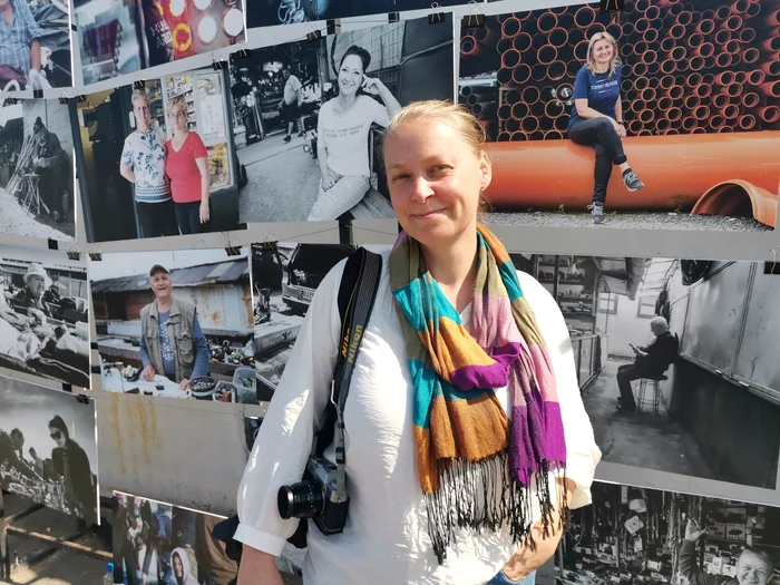 Diana Bilec în piață FOTO Ștefan Both