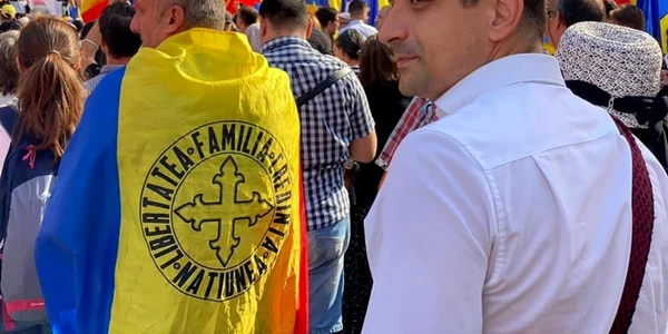 george simion protestează foto facebook
