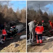 accident DN 6 sunt 3 morti FOTO captura video png