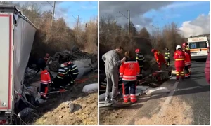 accident DN 6 sunt 3 morti FOTO captura video png
