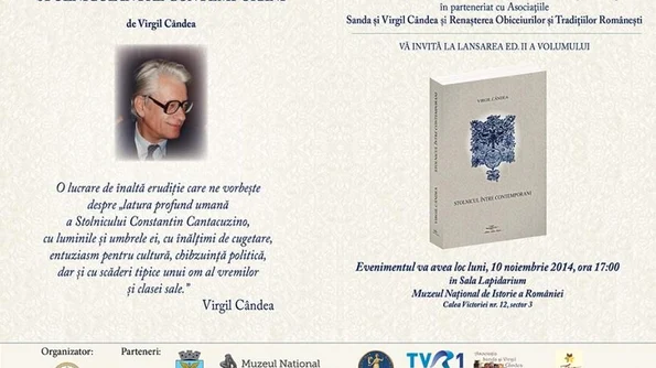 Lansarea lucrării Stolnicul între contemporani, autor Acad Virgil Cândea jpeg