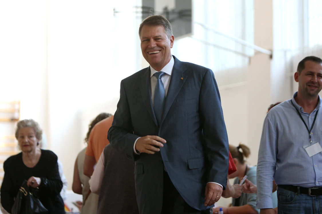 Klaus Iohannis a votat la Liceul "Jean Monnet"Foto: David Muntean