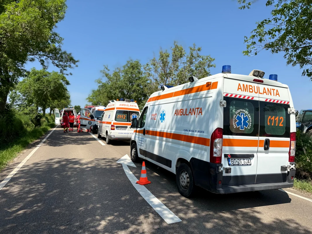 Accident în Botoșani Foto: ISU Botoșani 