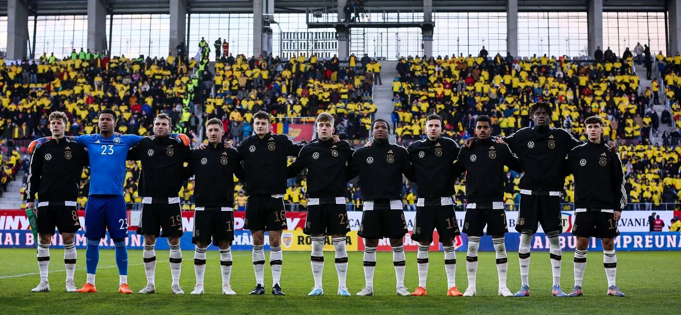 Naționala de tineret a Germaniei, debut cu stângul la Euro 2023. Foto DFB