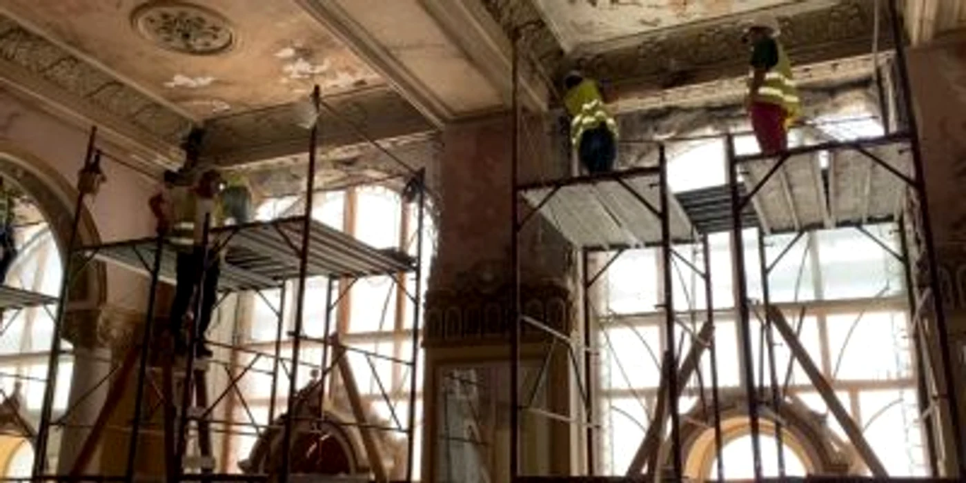 Lucrări la interiorul Cazinoului FOTO Primăria Constanţa