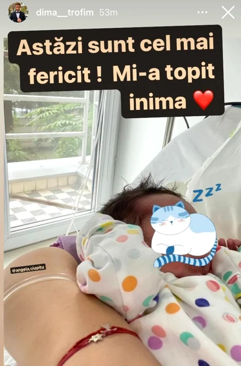 Iubita lui Dima Trofim a născut o fetițăFoto: Instagram