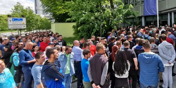 Vot în diaspora - alegeri europarlamentare referendum scrutin 26 mai 2019 în Munchen Germania Sursa Rareş Curatu