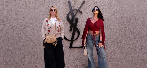 Andreea Esca și Natalia Mateuț, s-au pozat în același loc în Marrakech