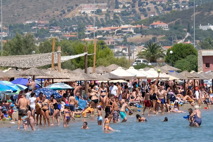 
    Furnicar în Saronida, lângă Atena. Poza este realizată pe 26 iuliefoto: Mediafax  