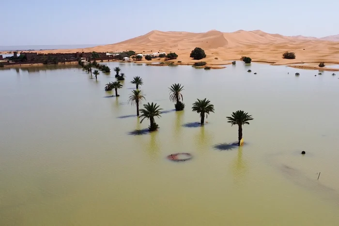Ploile toreniale în Sahara/ FOTO: Profimedia