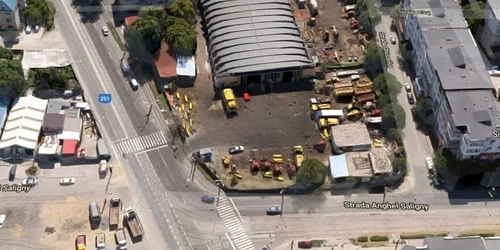 Cel mai vechi hangar de aviaţia din România FOTO Google Earth