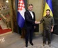 Premierul Croaţiei cu Volodimir Zelenski / foto twitter