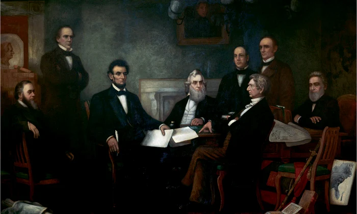 Citirea Proclamației de emancipare de către președintele Lincoln (© Wikimedia Commons)