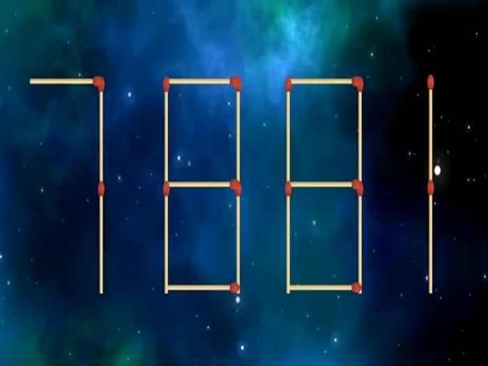 Găsește cel mai mare număr mutând două bețe. Foto: arhiva.