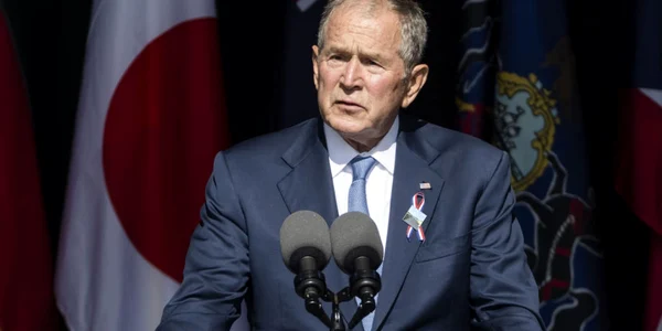 George W. Bush la ceremonia de comemorare a 20 de ani de la atentatele din 11 septembrie 2001 FOTO EPA-EFE