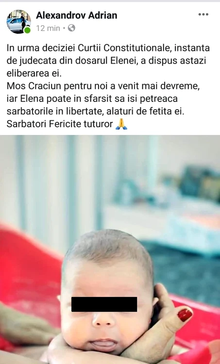Adrian Alexandrov a publicat un mesaj, alături de o fotografie cu fetiţa lui cu Elena Udrea