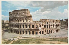 Colosseumul din Roma. Carte poștală din perioada interbelică (© Library of Congress)