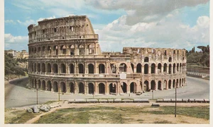 Colosseumul din Roma. Carte poștală din perioada interbelică (© Library of Congress)