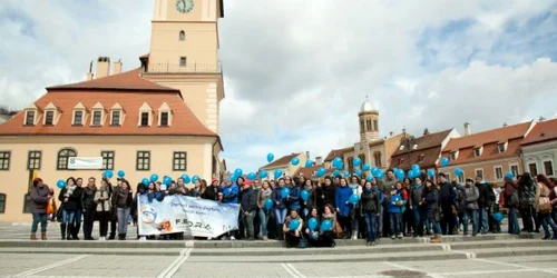 Brasov in blue