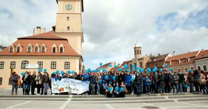 Brasov in blue