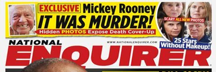 Dezvăluirile au fost făcute de revista americană "National Enquirer"