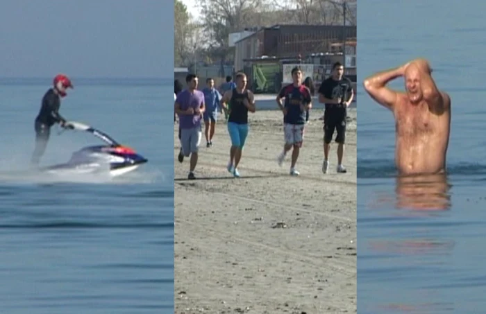 Mamaia s-a umplut astăzi de amatori de mare, plajă şi aventură. FOTO Adrian Boioglu