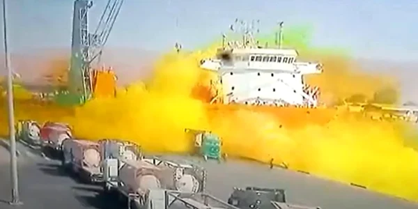 Explozie port Iordania FOTO captură video
