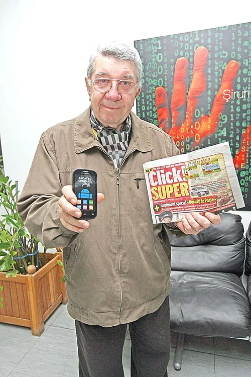 
    Ioan Niţă (81 de ani) a câştigat un telefon performant cu ziarul preferatfotografii: click!  
