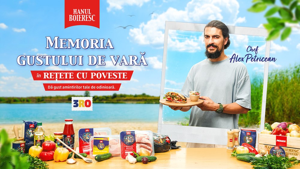 PENNY și Chef Alex Petricean dau gust amintirilor cu „Memoria Gustului de vară – În rețete cu poveste”