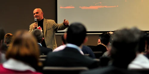 Cristian Asăvoaie a fost unul dintre vorbitorii TEDx la Cluj / Foto: Călin Ilea