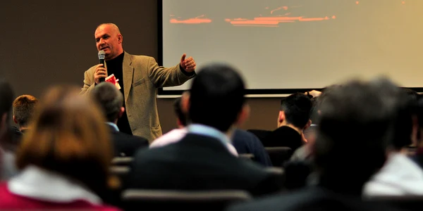 Cristian Asăvoaie a fost unul dintre vorbitorii TEDx la Cluj / Foto: Călin Ilea