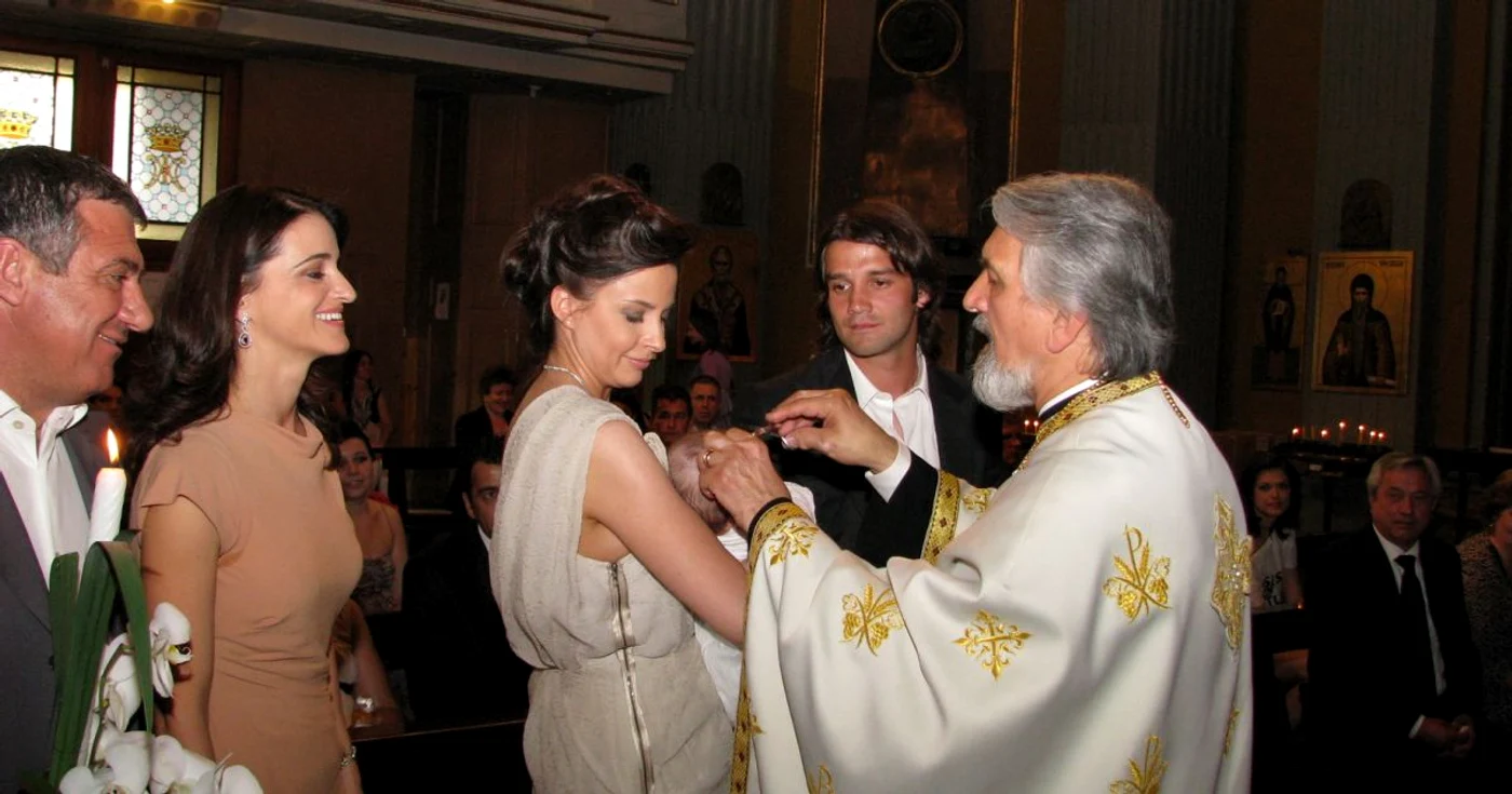 Natalia, fetiţa lui Chivu, a fost creştinată la Milano