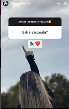 Ilinca a confirmat că poartă în pântece un copil / Sursa;: Instagram