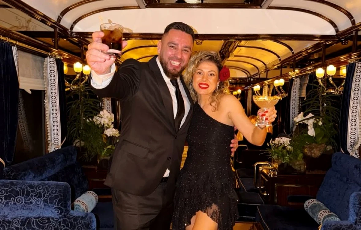 Cât au plătit doi români pentru aventura din Orient Express / foto: Instagram