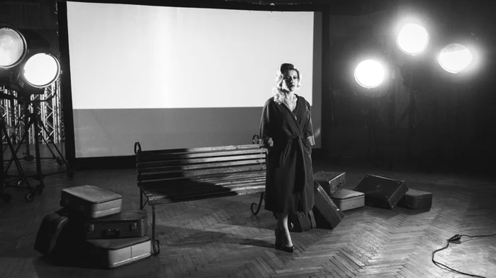 Nicoleta Nucă, într-o imagine din timpul filmărilor videoclipului „Inima mea“