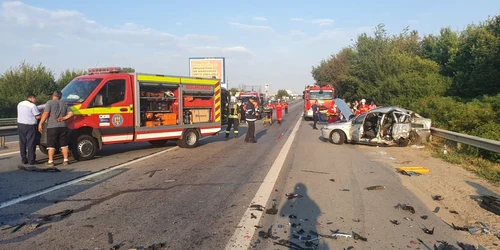 Accident A1 - şapte victime - 18 aug 2022 / FOTO ISU-BIf