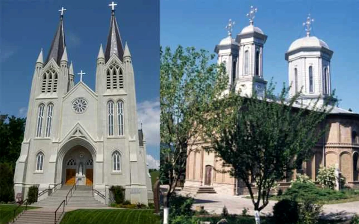 Diferențele între cele două biserici pot fi sesizate ușor / foto: adevarul.ro