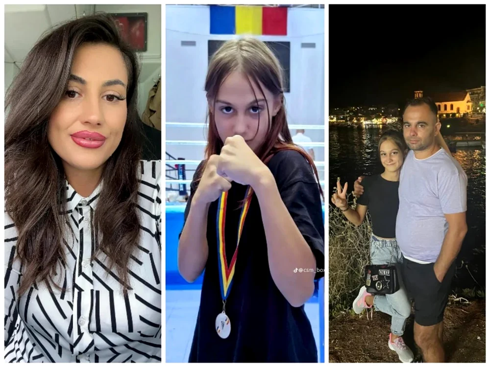O familie frumoasă: Daniela, soţul şi fiica lor. Foto: Arhivă personală