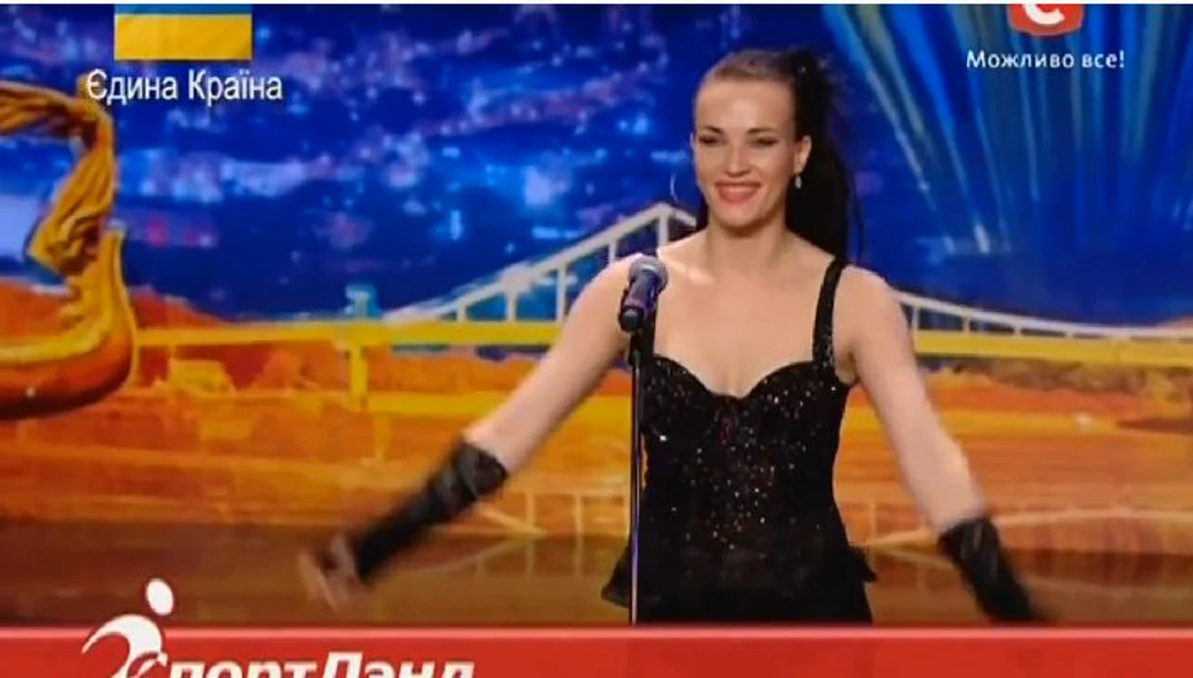 Tânăra a dansat spectaculos