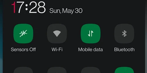 Senzori opriti pe smartphone cu Android