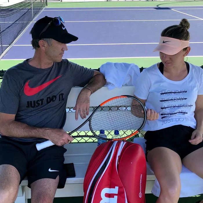 Darren Cahill o antrenează pe Simona Halep din 2015foto: arhiva personală/Instagram dc10s