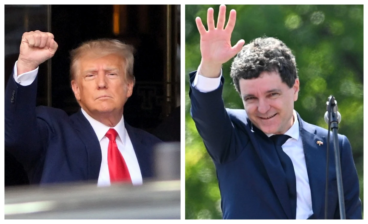Donald Trump și Nicușor Dan Foto: Profimedia