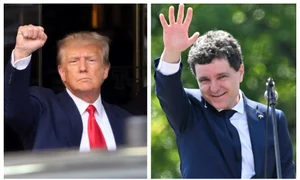 Donald Trump și Nicușor Dan FOTO Profimedia