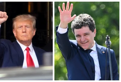 Donald Trump și Nicușor Dan FOTO Profimedia