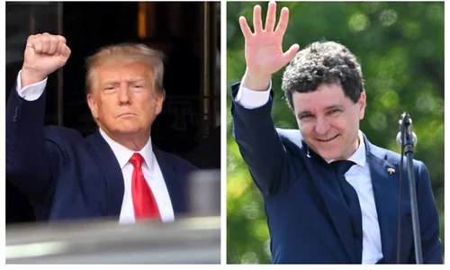 Donald Trump și Nicușor Dan FOTO Profimedia