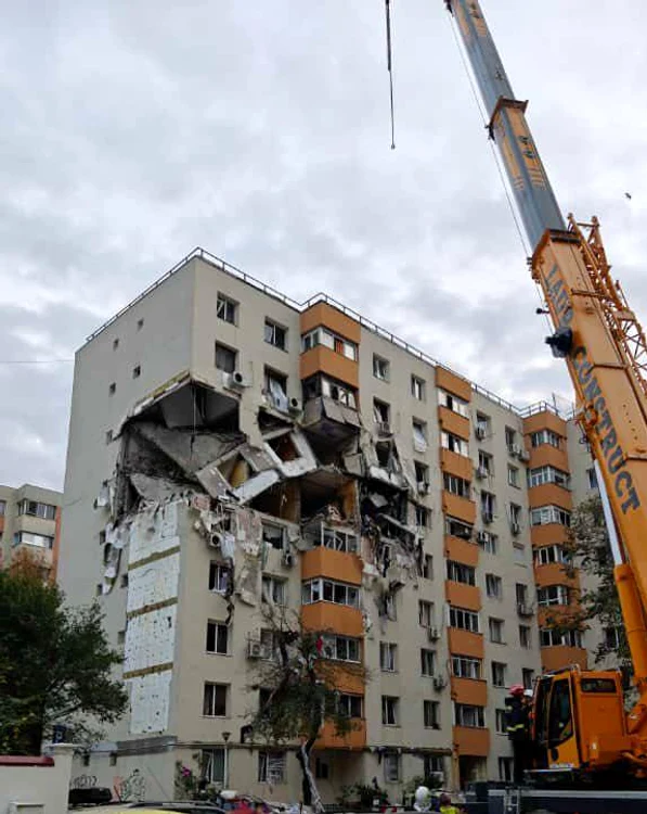 Blocul din Cartierul Rahova unde a avut loc explozia FOTO: Facebook