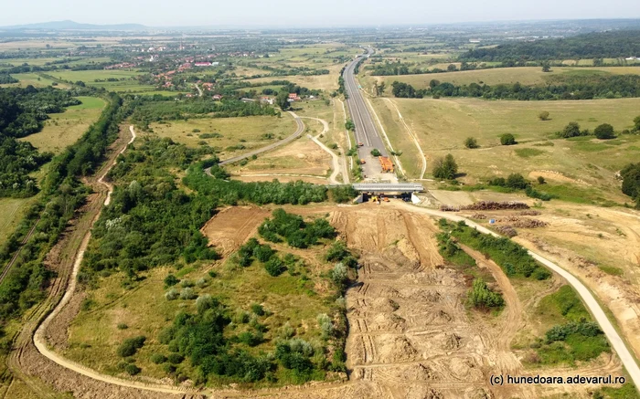 Lucrările la Autostrada cu tuneluri au început în zona Margina. Foto: Daniel Guță