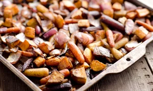 Legume radacinoase la cuptor, cu otet balsamic si mustar jpeg
