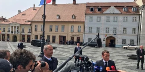 Emmanuel Macron la Sibiu 